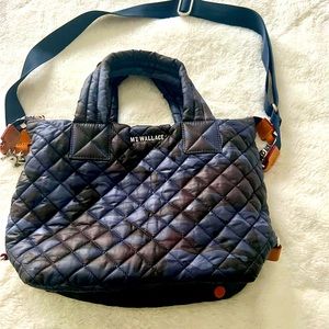 MZ Wallace Small Sutton Tote- Blue Camo